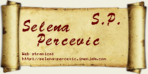 Selena Perčević vizit kartica